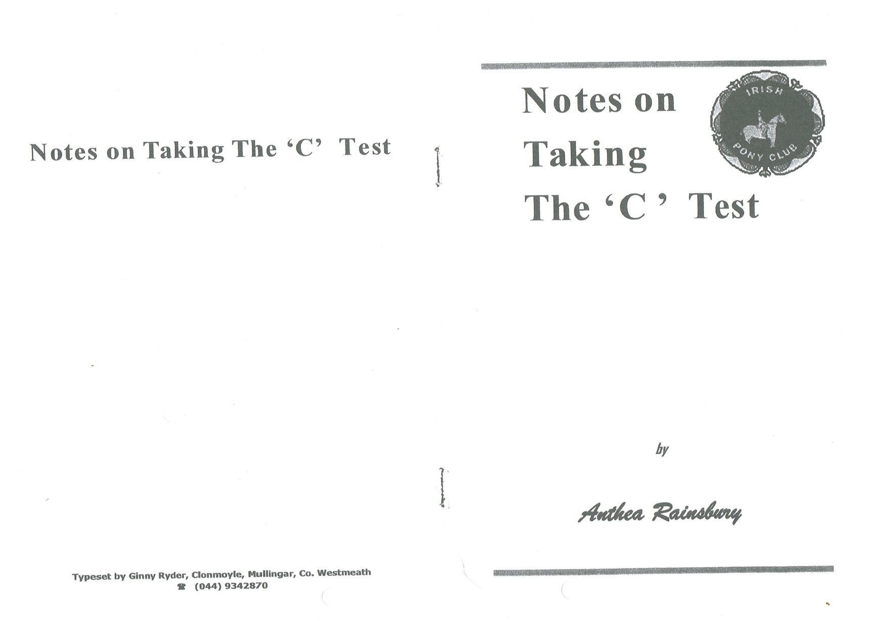 C Test Booklet