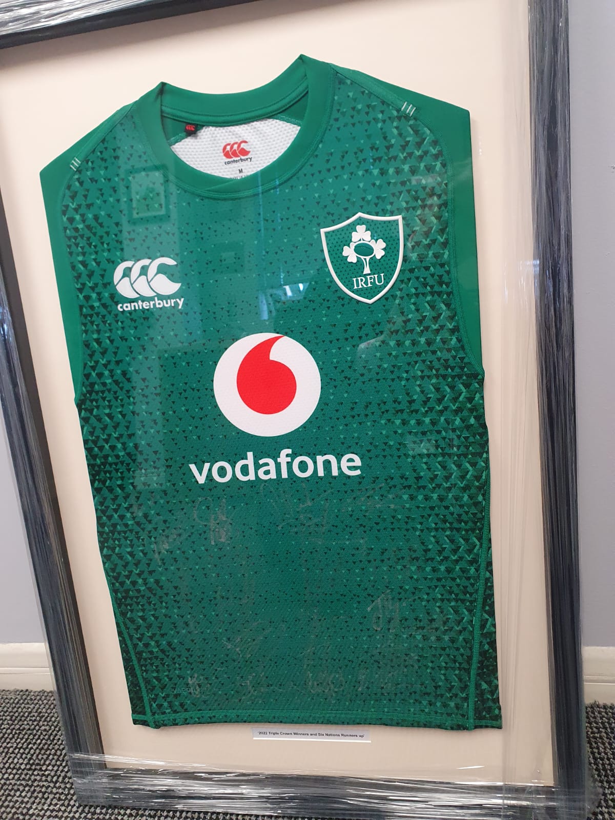 Official signed Ireland Rugby Jersey 2