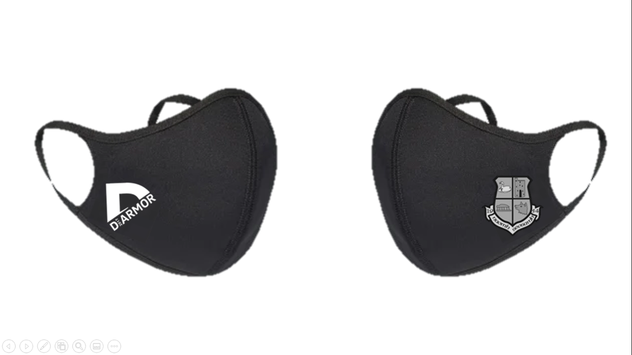 St. Joseph's Face Masks - Black/Gun Metal Grey - D ARMOR